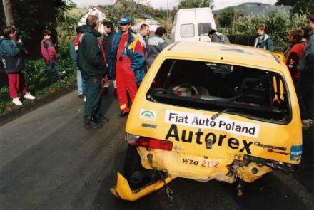 Jacek Sikora i Marek Kaczmarek - Fiat Cinquecento Sporting.